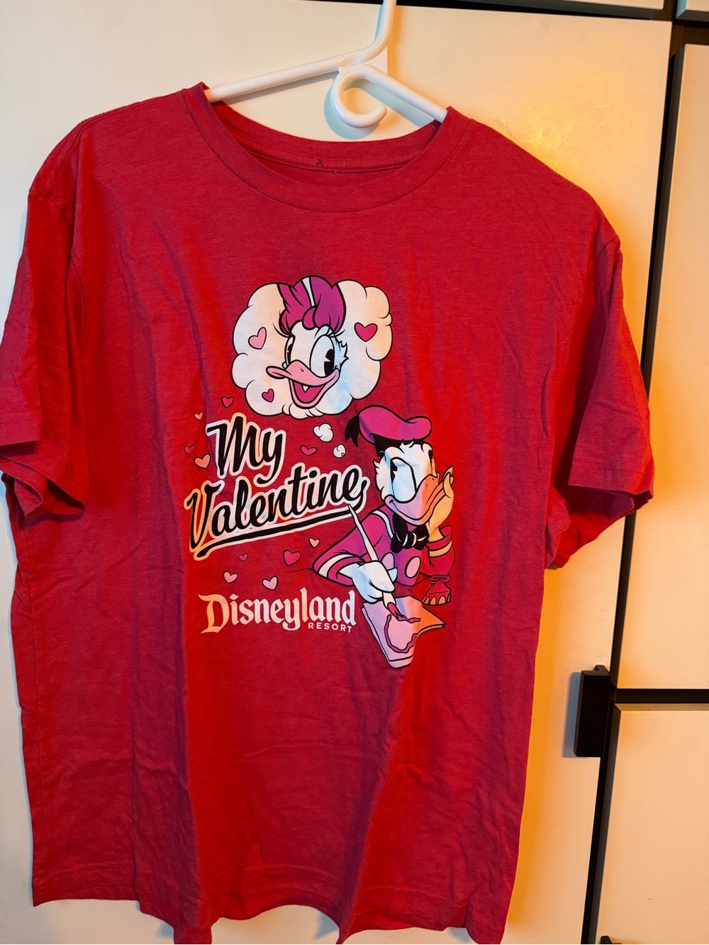 Disney Red My Valentine Daisy & Donald Graphic Tee